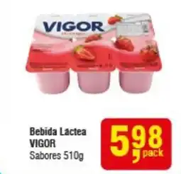 Higa Atacado Bebida Láctea VIGOR Sabores oferta