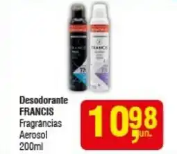 Higa Atacado Desodorante FRANCIS Fragrâncias Aerosol oferta