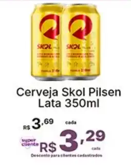 Super Lagoa Cerveja Skol Pilsen Lata oferta