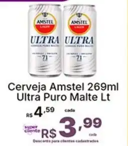 Super Lagoa Cerveja Amstel Ultra Puro Malte Lt oferta