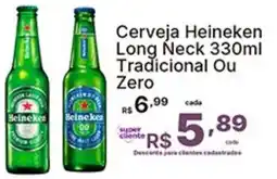 Super Lagoa Cerveja Heineken Long Neck Tradicional Ou Zero oferta