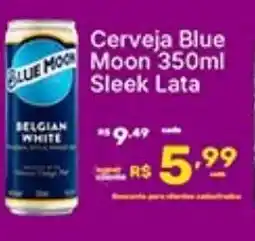 Super Lagoa Cerveja Blue Moon Sleek Lata oferta
