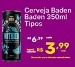 Super Lagoa Cerveja Baden Baden Tipos oferta