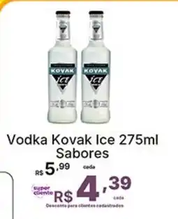 Super Lagoa Vodka Kovak Ice Sabores oferta