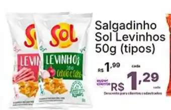 Super Lagoa Salgadinho Sol Levinhos oferta