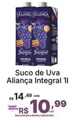 Super Lagoa Suco de Uva Aliança Integral oferta