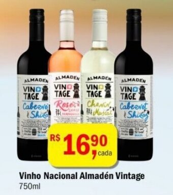Ultrabox Vinho Nacional Almaden Vintage 750ml oferta