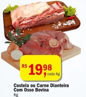 Ultrabox Costela ou carne Dianteira com osso Bovina 1kg oferta
