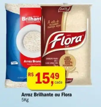 Ultrabox Arroz Brilhante ou Flora 5kg oferta