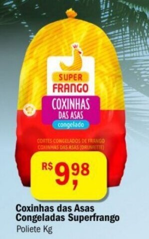 Ultrabox Coxinhas das Asas Congeladas Superfrango 1kg oferta