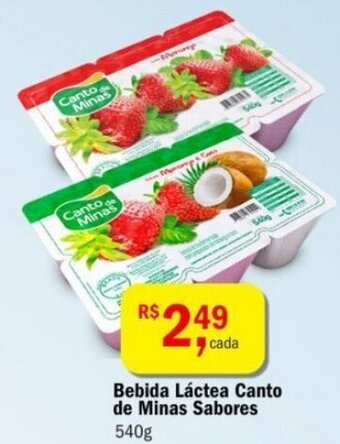 Ultrabox Bebida lactea Canto de Minas sabores 540g oferta