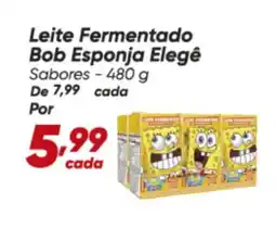 Dia Leite Fermentado Bob Esponja Elegê Sabores oferta