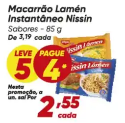 Dia Macarrão Lamén Instantâneo Nissin Sabores oferta