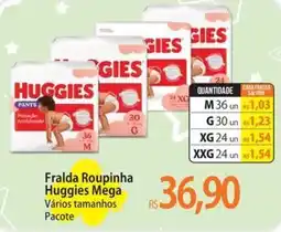 Atacadão Fralda Roupinha Huggies Mega oferta