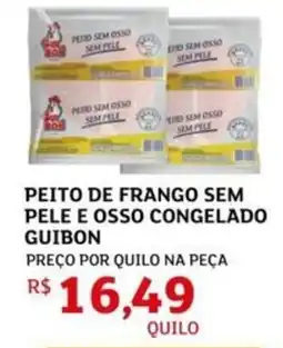 Assaí Atacadista Peito de frango sem pele e osso congelado guibon oferta