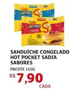 Assaí Atacadista Sanduíche congelado hot pocket sadia sabores oferta