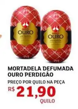 Assaí Atacadista Mortadela defumada ouro perdigão oferta