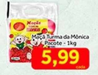 Shibata Supermercados Maca Turma da Monica Pacote 1kg oferta