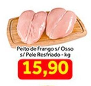Shibata Supermercados Peito de Frango s/ Osso s/ Pele Resfriado 1kg oferta