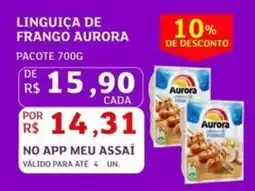 Assaí Atacadista Linguiça de frango aurora oferta