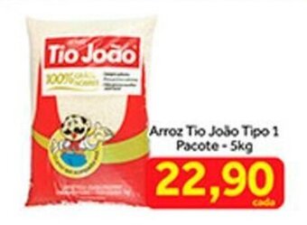 Shibata Supermercados Arroz Tio Joao tipo 1 pacote 5kg oferta