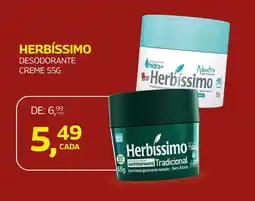 Lojas Rede Herbíssimo desodorante creme oferta