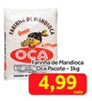 Shibata Supermercados Farinha de Mandioca Oca Pacote 1kg oferta