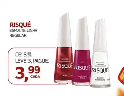 Lojas Rede Risqué esmalte linha regular oferta