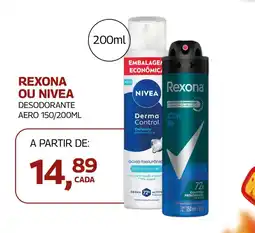 Lojas Rede Rexona ou nivea oferta