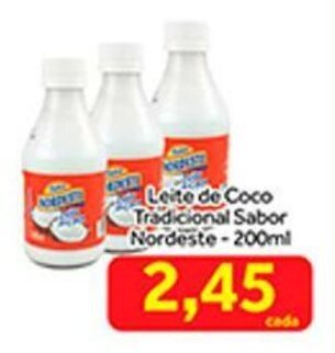 Leite de Coco Tradicional Sabor Nordeste 200ml