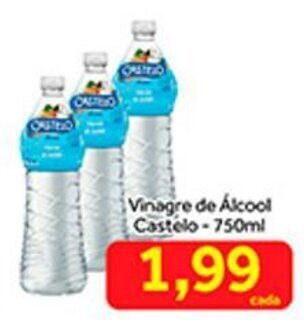 Shibata Supermercados Vinagre de Alcool Castelo 750ml oferta