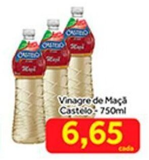 Shibata Supermercados Vinagre de Maca Castelo 750ml oferta
