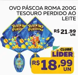Lider Atacadista Ovo páscoa roma tesouro perdido ao leite oferta