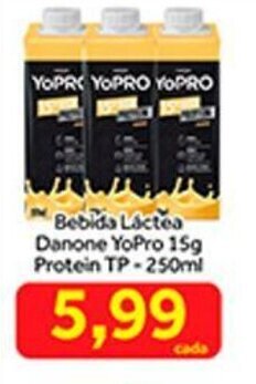 Shibata Supermercados Bebida Lactea Danone Yopro 15g Protein TP 250ml oferta