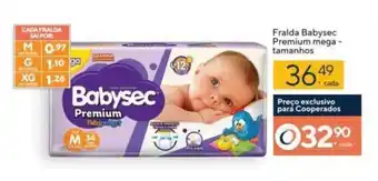 Fralda BabySec Premium mega tamanhos