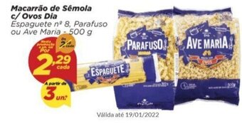 Dia Macarrao de Semola c/ Ovos Dia 500g oferta