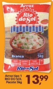 Supermercados Nori Arroz Tipo 1 Rio Do Sol pacote 5kg oferta
