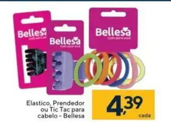 Elastico, Prendedor ou Tic tac para cabelo - Bellesa