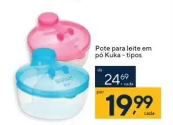 Coop Pote para Leite em po Kuka tipos oferta