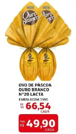 Assaí Atacadista Ovo de páscoa ouro branco nº20 lacta oferta