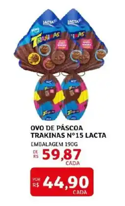 Assaí Atacadista Ovo de páscoa trakinas n°15 lacta oferta
