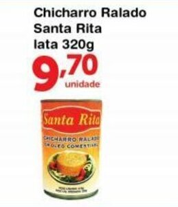 Roldão Chicharro Ralado Santa Rita lata 320g oferta
