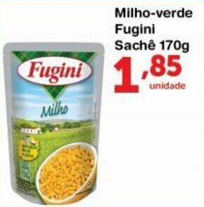 Roldão Milho-verde Fugini Sache 170g oferta