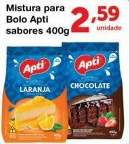Roldão Mistura Para Bolo Apti Sabores 400g oferta