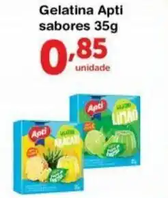 Roldão Gelatina Apti sabores 35g oferta