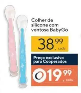 Colher de silicone com vetosa BabyGo