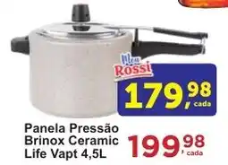 Rossi Supermercado Panela Pressão Brinox Ceramic Life Vapt oferta