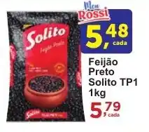 Rossi Supermercado Feijão Preto Solito TP1 oferta