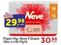 Rossi Supermercado Papel Hig. Neve F.Dupla 30m oferta