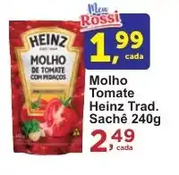 Rossi Supermercado Molho Tomate Heinz Trad. Sachê oferta